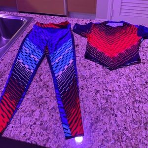 Leggings and matching top only worn once